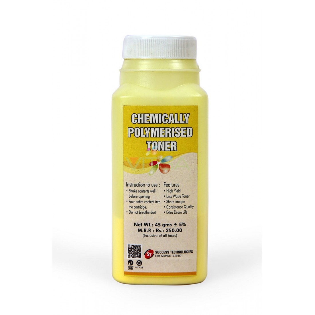 Chemical Colour Toner Power Yellow For Use in HP CP 1215 /CP 1515 / CP